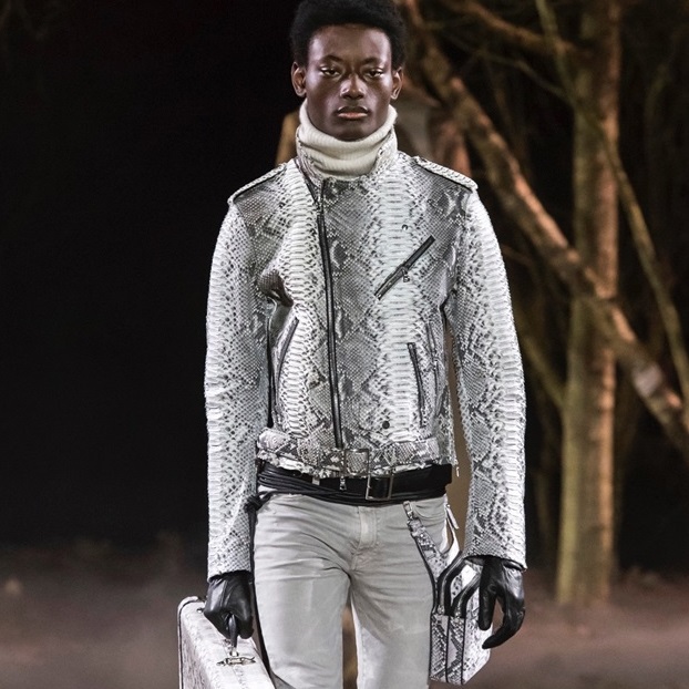 アミリメンズカジュアルブラックレザージャケットr0383