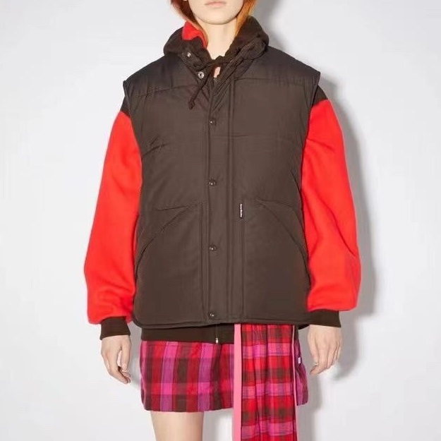 アクネストゥディオズユニセックスブラックダウンベストn0163