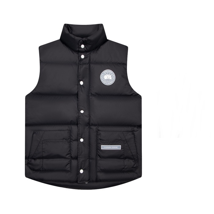 カナダグースユニセックスブラックダウンベストn0394