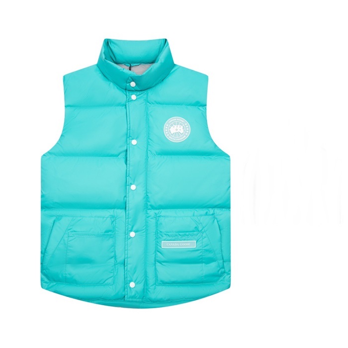 カナダグースユニセックスブルーダウンベストn0395