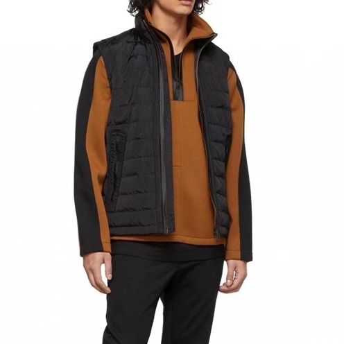 エルメネジルドゼニアメンズブラックダウンベストg419