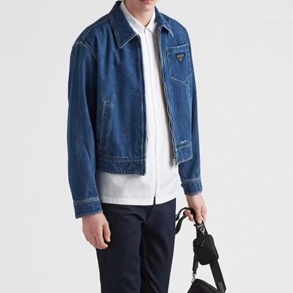 プラダメンズカジュアルブルージャケットa02871