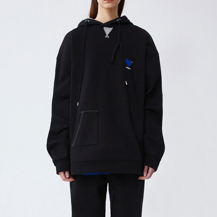 アーダーエラーユニセックスクラシックブラックフーディe0114