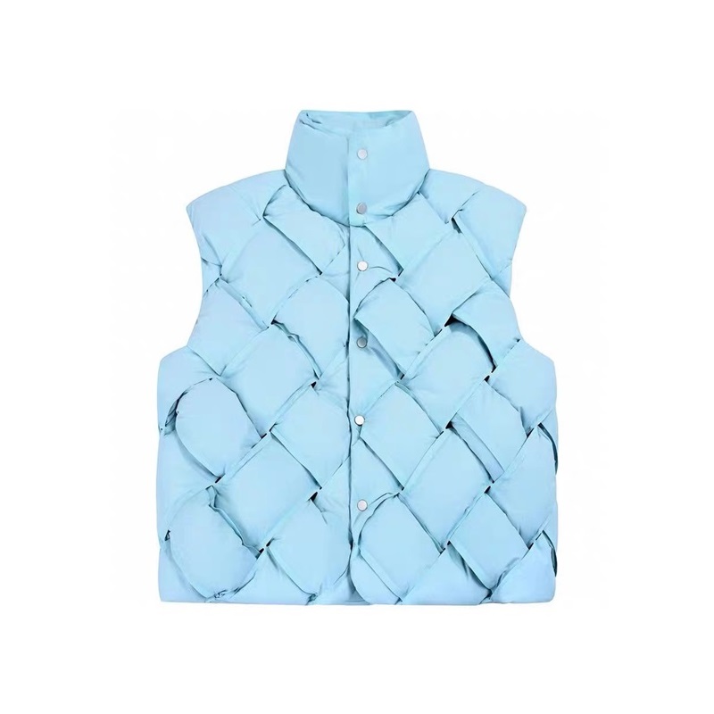 ボッテガヴェネタユニセックスブルーダウンベストv0445
