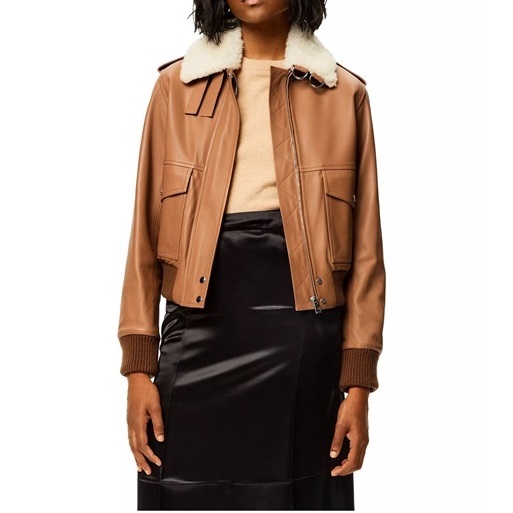 ロエベレディースレザージャケットe0664