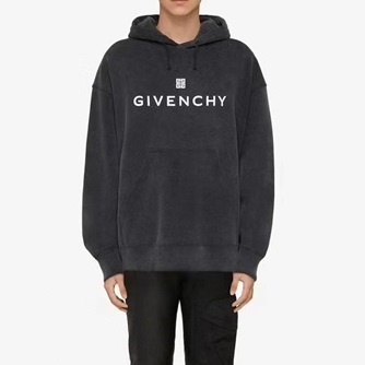 ジバンシィメンズユニークブラックフーディv0896