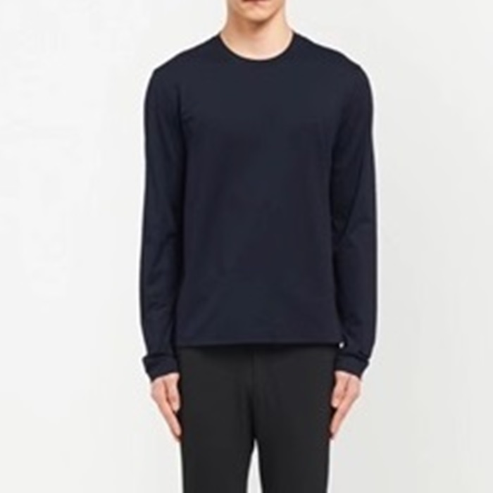 プラダメンズクルーネックブラックスウェットシャツa02878