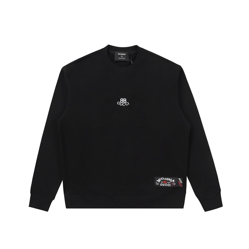 グッチメンズカジュアルブラックスウェットシャツc05306