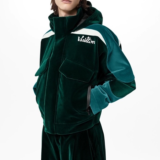 ルイヴィトンメンズカジュアルグリーンジャケットv003