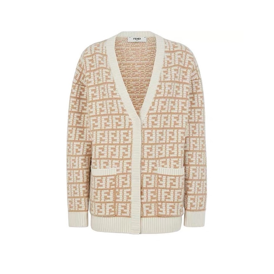 ェンディユニセックスネックベージュカーディガンn01297