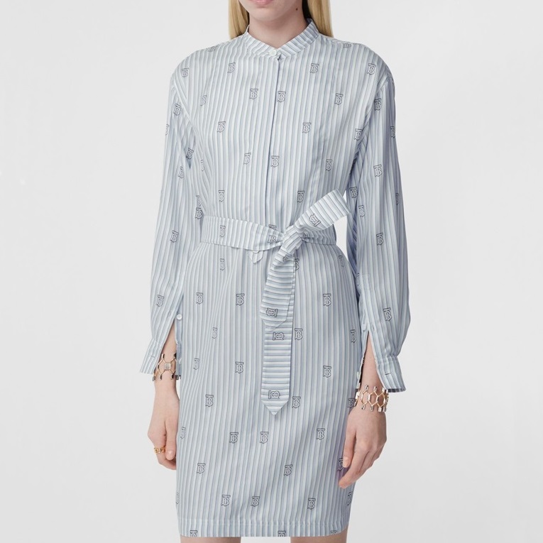 バーバリーレディースブルーシャツr04584