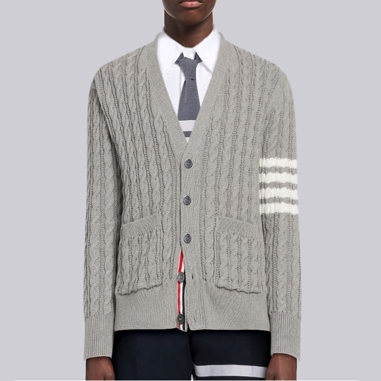 トムブラウンメンズネックカーディガンo666