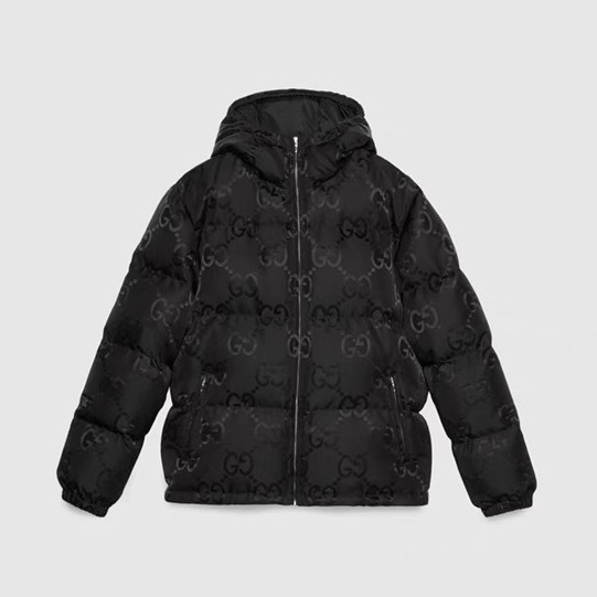 グッチユニセックスダウンブラックパディングu0022