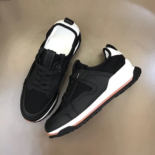 エルメネジルドゼニアメンズブラックスニーカーg0424