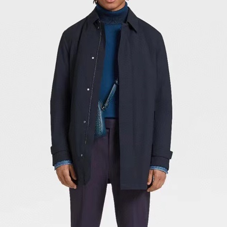 エルメネジルドゼニアメンズネイビーコートg0429