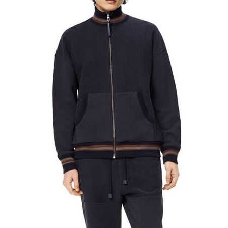 ロエベメンズネイビースウェットシャツe0674