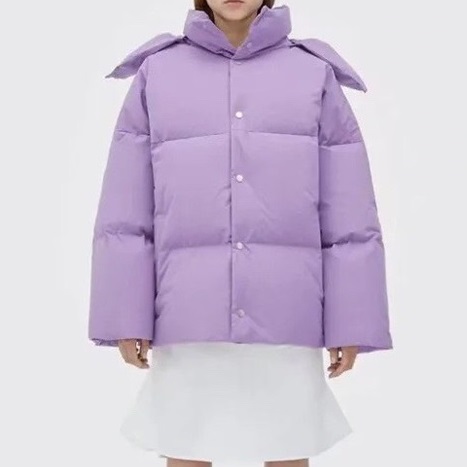 ボッテガヴェネタレディースパープルダックダウンパディングv459