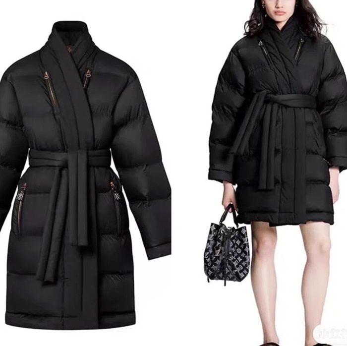 ルイヴィトンレディースグースダウンブラックパディングv42