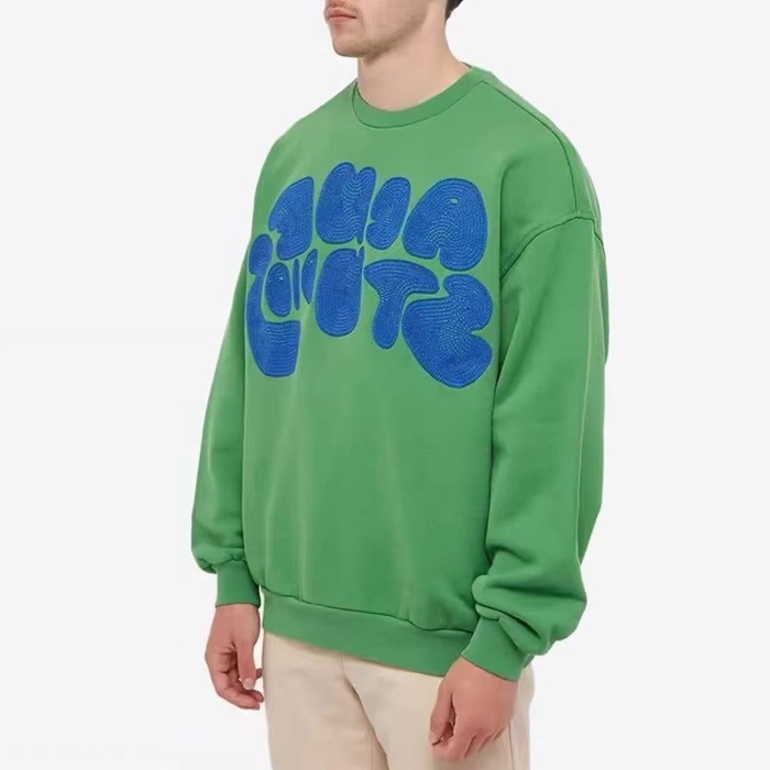 アクネストゥディオズユニセックスグリーンクルーネックスウェットシャツe0171