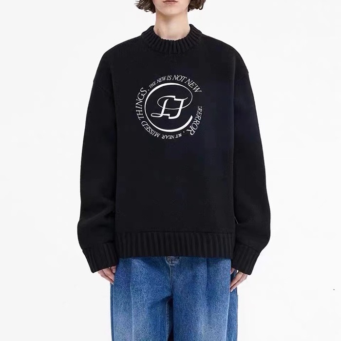 アーダーエラーメンズブラックニットe0310