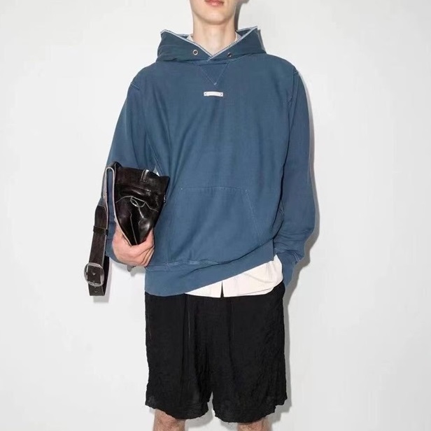 メゾンマルジェラメンズブルーフーディi0107