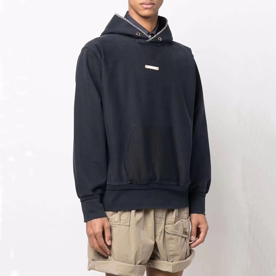メゾンマルジェラメンズネイビーフーディi0108
