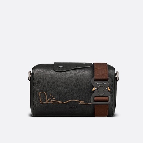 ディオールメンズブラッククロスバッグo02335