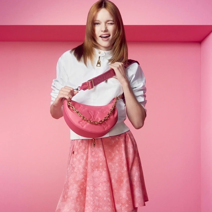 ルイヴィトンレディースピンクショルダーバッグv49