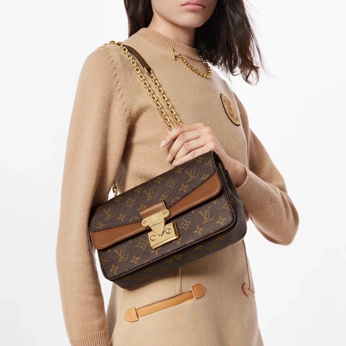ルイヴィトンレディースブラウンマカオバッグv55