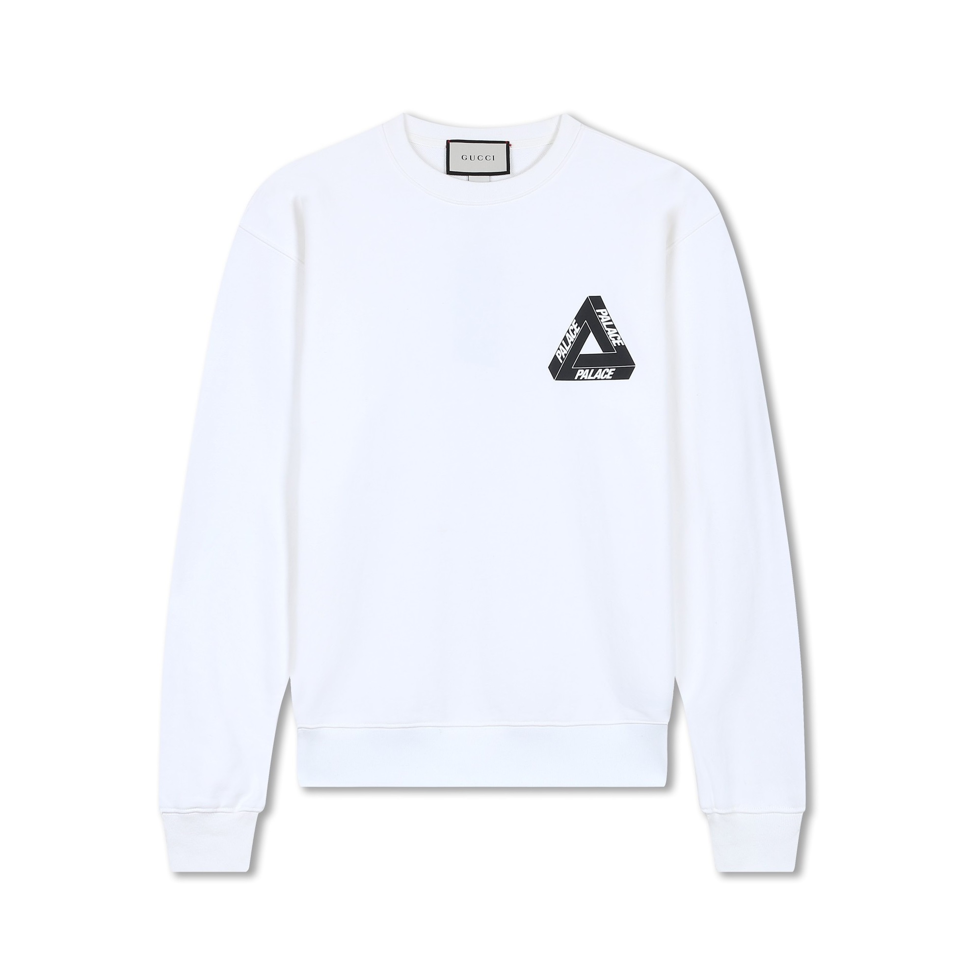 グッチメンズカジュアルホワイトスウェットシャツu44