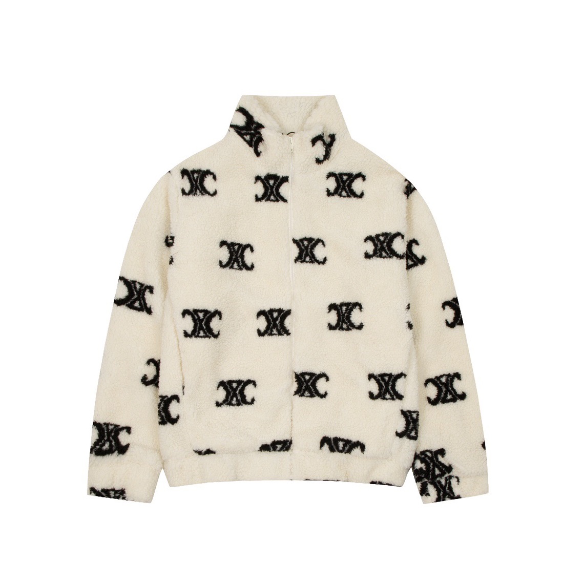 セリーヌユニセックスカジュアルアイボリージャケットl0527