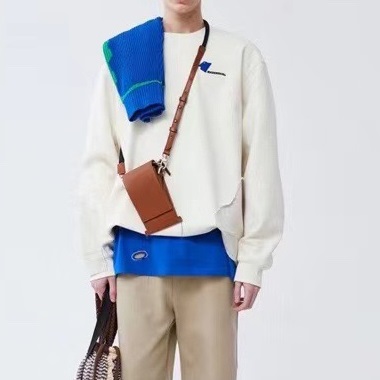 アーダーエラーユニセックスアイボリースウェットシャツe0128