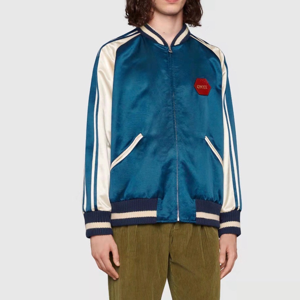 グッチメンズカジュアルブルージャケットu57