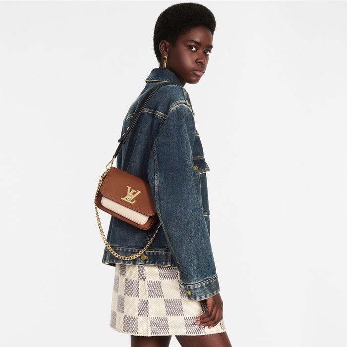 ルイヴィトンレディースブラウンロックミーバッグv79