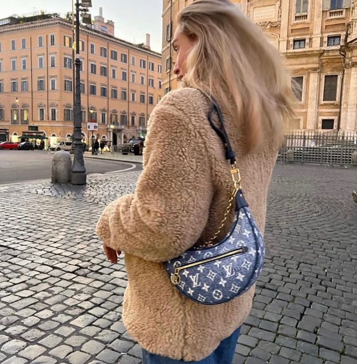 ルイヴィトンレディースブルーハボバッグv101