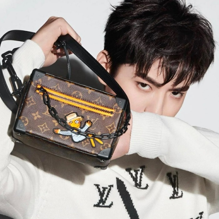 ルイヴィトンメンズブラウンソフトタンクv120