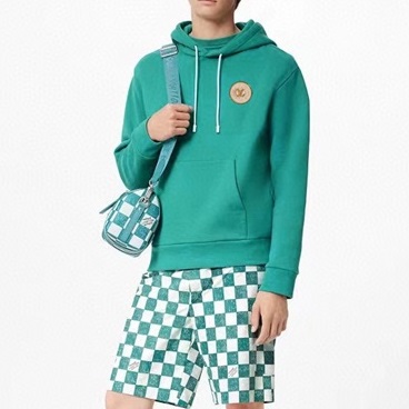 ルイヴィトンメンズブルーフーディv133