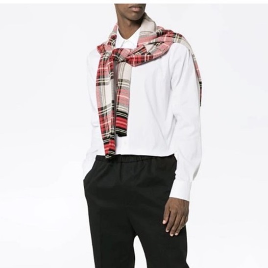 プラダメンズモダンホワイトシャツa27