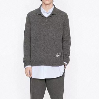 ディオールメンズグレーポロセーターi25
