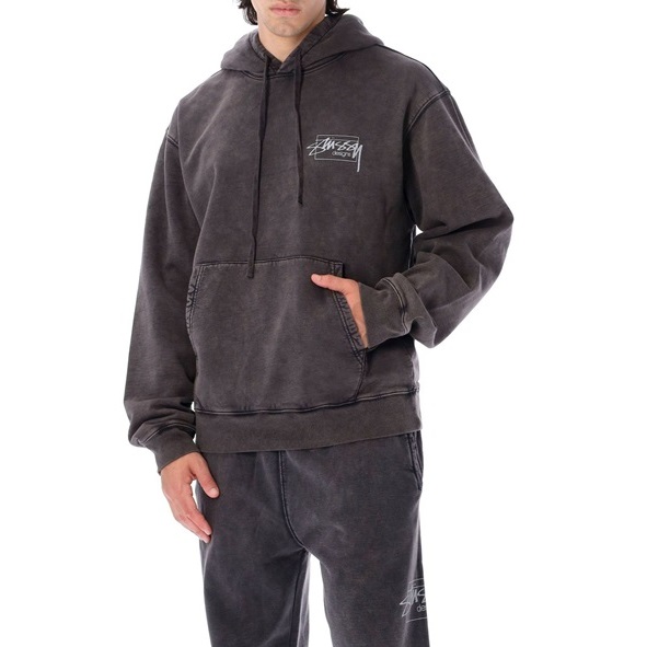 ステューシーメンズブラックフーディu02