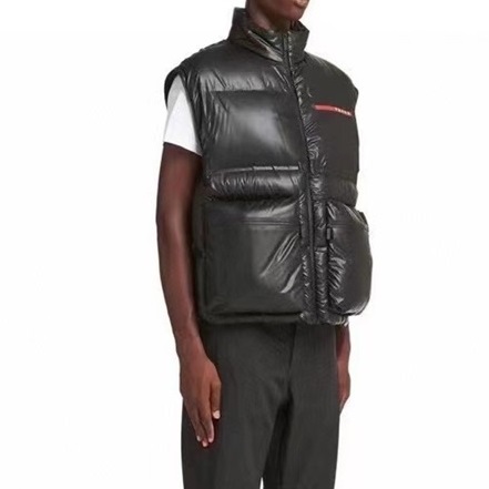 プラダメンズグースダウンブラックパディングr27