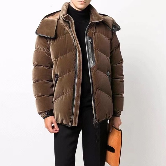 トムフォードメンズキャメルダウンパディングf35