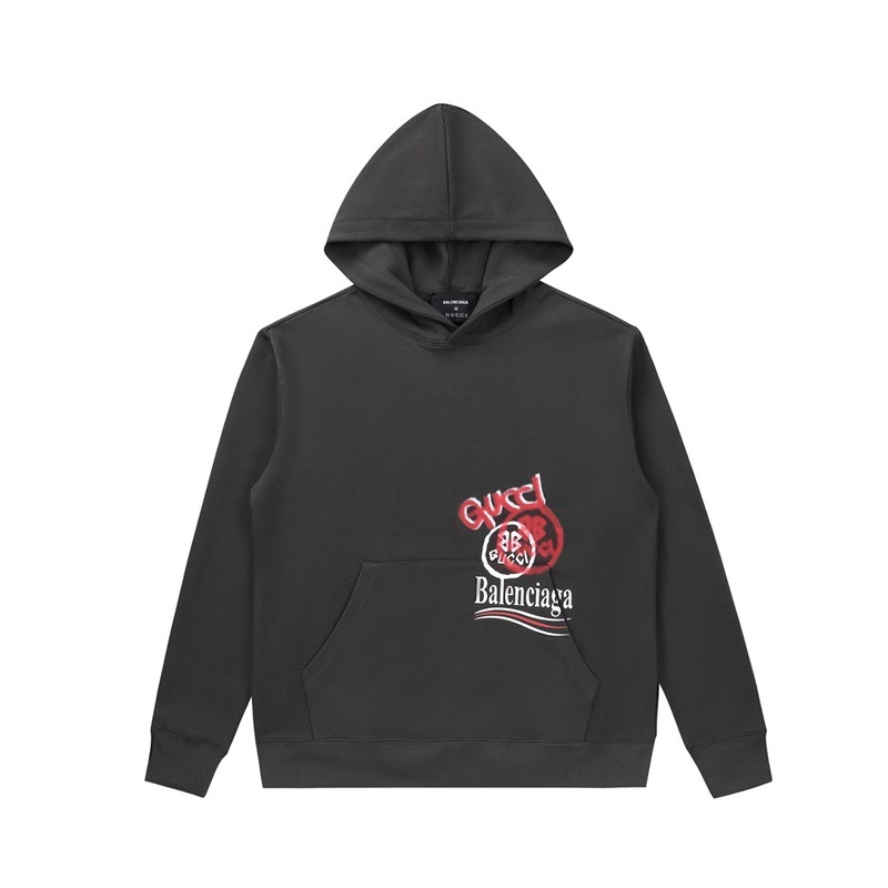 グッチユニセックストレンディグレーフーディu67