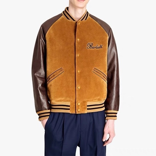 ベルルッティメンズキャメルジャケットr151