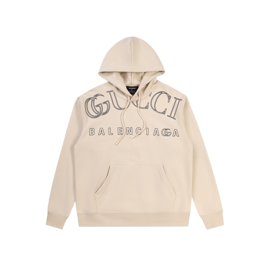 グッチユニセックストレンディベージュフーディu69