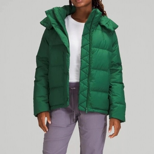 ルルレモンレディースグースダウングリーンパディングu03