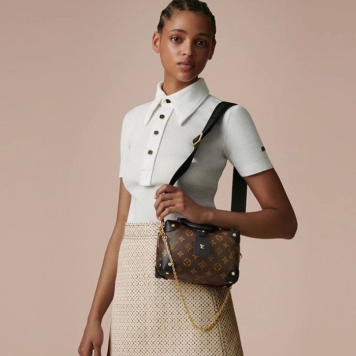 ルイヴィトンレディースブラウンショルダーバッグv142