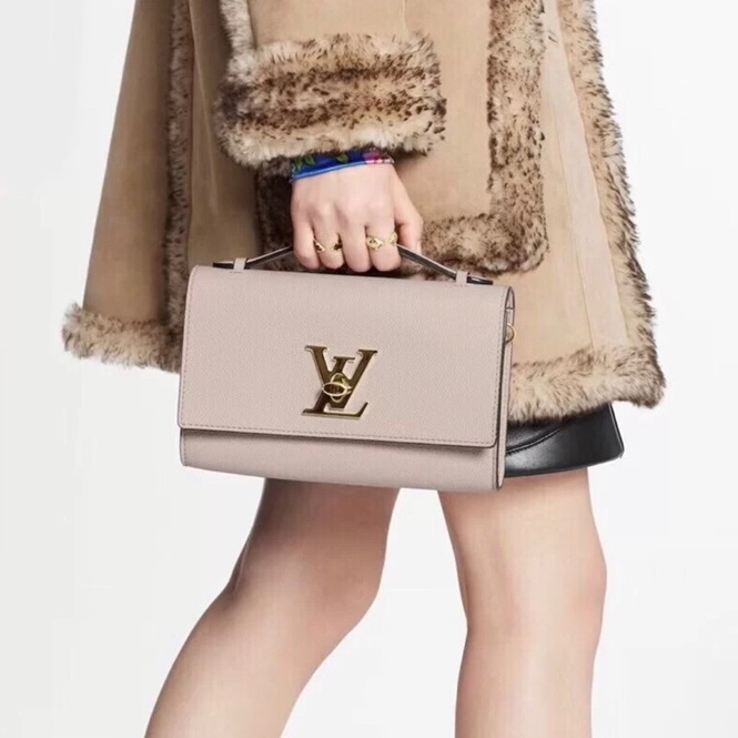 ルイヴィトンレディースベージュハンドバッグv143