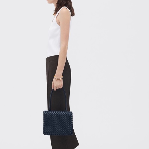 ボッテガヴェネタレディースネイビーパティバッグv06