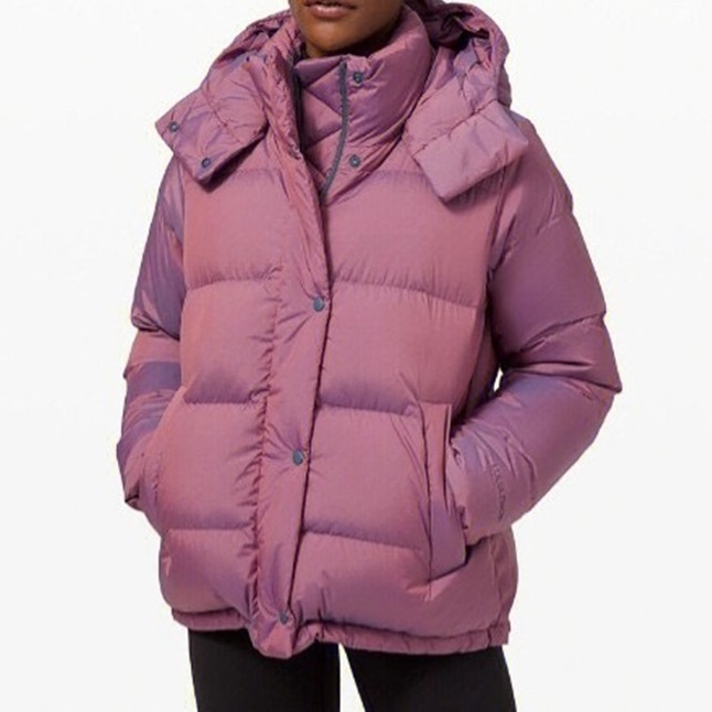 ルルレモンレディースグースダウンパープルパディングu05